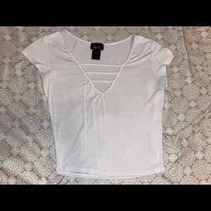White crop top